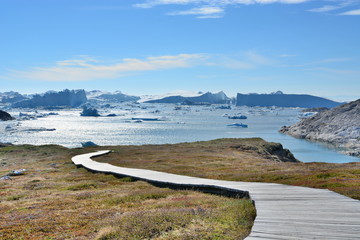 Papier peint photo Arctique Fjord glacé d'Ilulissat patrimoine mondial  © Hortigüela