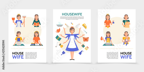 Flat Housewife Posters