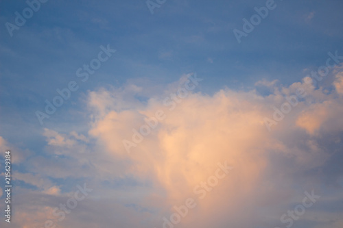 Beautiful sky with cloud, background