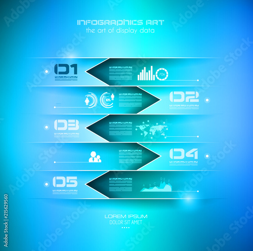 Infograph template with multiple choices and a lot of infographic design elements and mockups. Ranking elements
