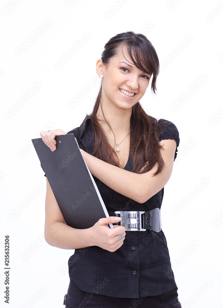 modern business women with documents.isolated on white. modern business women with documents.isolated on white.