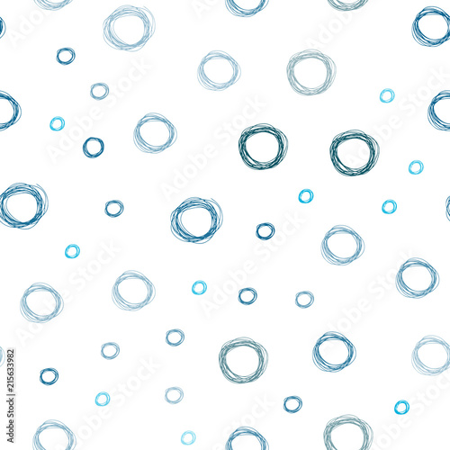 Light BLUE vector seamless texture with disks.