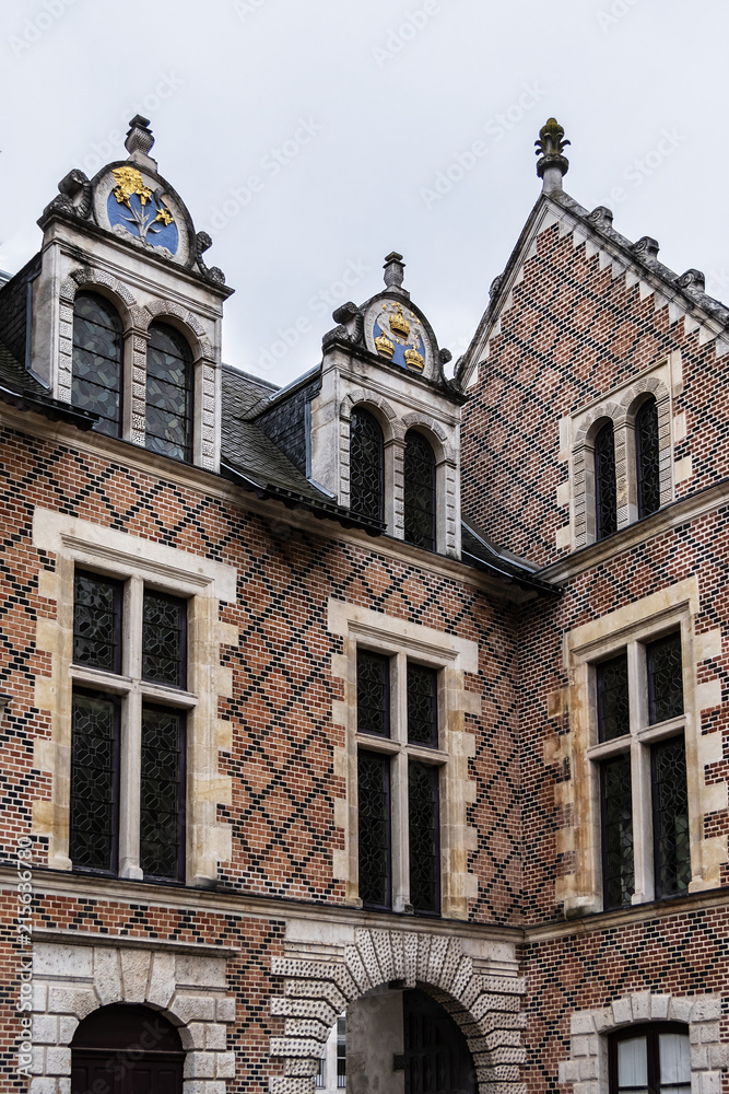 External view of Hotel Groslot, built in 15th century and formerly residence of local magistrate. The building was then used as Town Hall during French Revolution. Orleans, France.