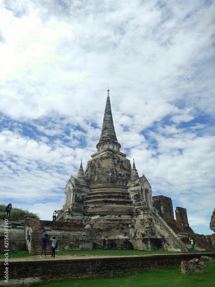 One Pagoda at Prasrisanphet Temple, Ayuthaya