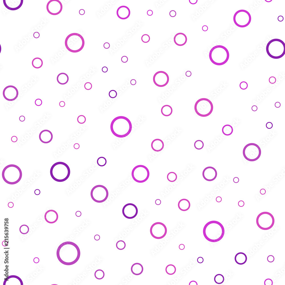 Light Pink vector seamless pattern with spheres.
