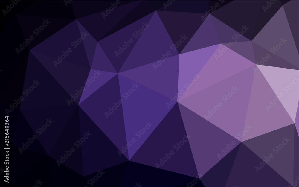 Dark Purple vector abstract mosaic background.