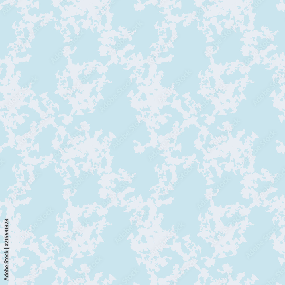 Military camouflage seamless pattern in light blue and different shades of grey or beige colors Military camouflage seamless pattern in light blue and different shades of grey or beige colors