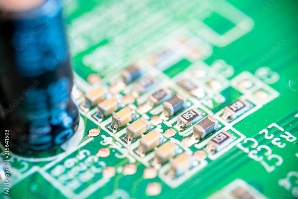 Obraz premium Electronic PCB module
