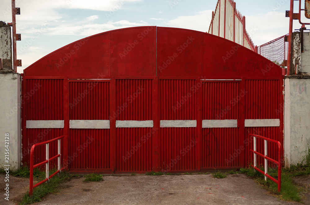 Fototapeta premium Wejście na stadion piłkarski