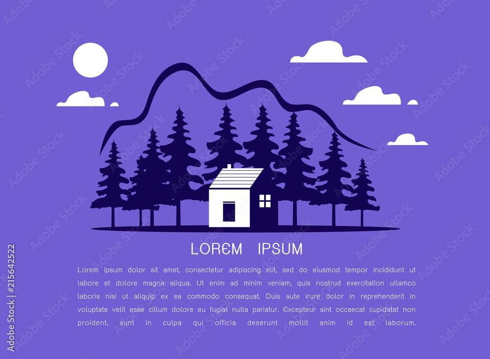 Obraz premium country house vector