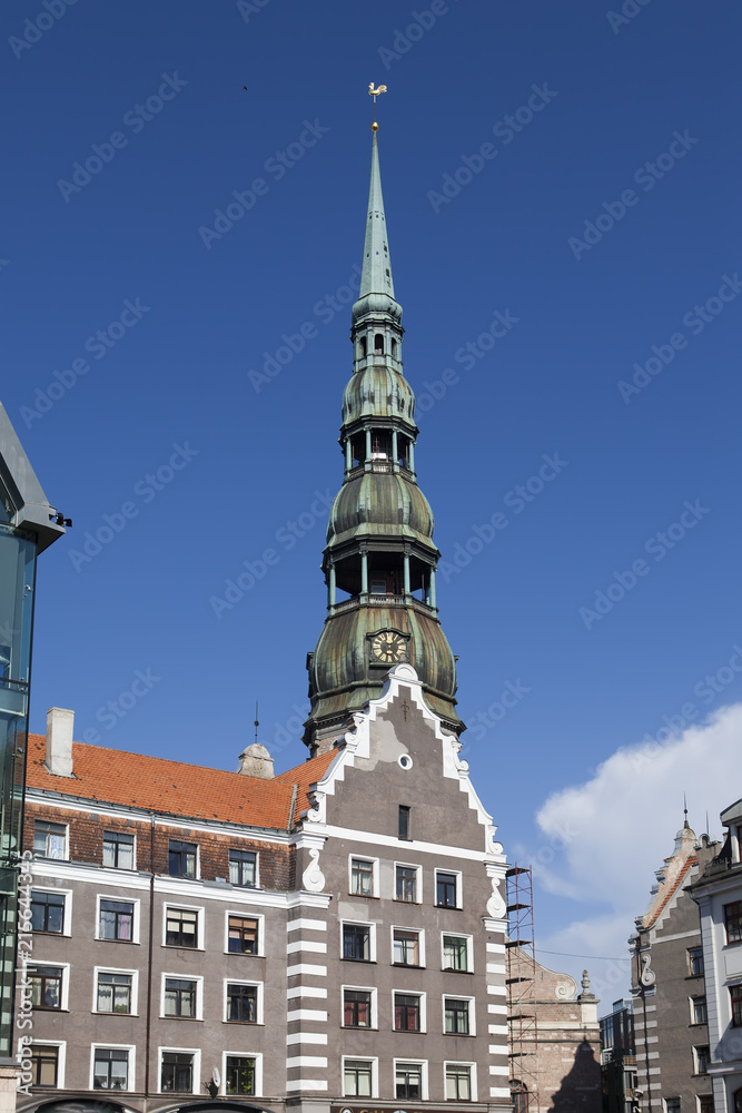 central Riga square , st peter’s cathedral, Latvia.. central Riga square , st peter’s cathedral, Latvia..