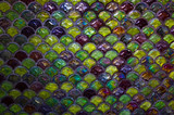 Colored mosaic wall tile
