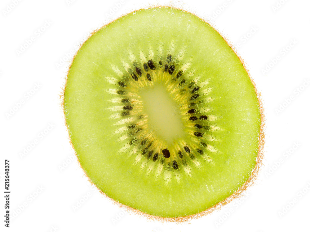 Slices kiwi fruit isolated on white background Slices kiwi fruit isolated on white background