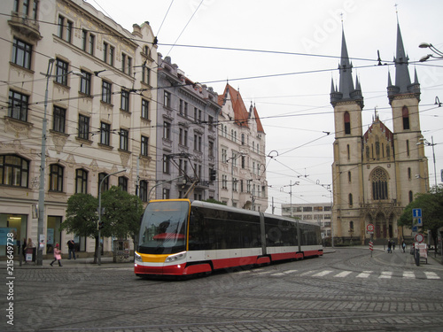 Tram cross in Prague