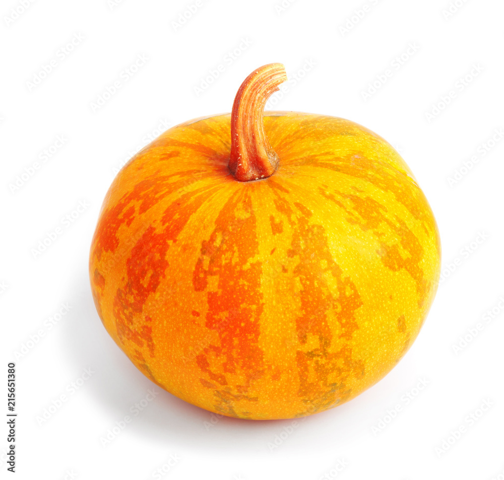 Pumpkin on isolated white background. Fresh, orange Pumpkin on isolated white background. Fresh, orange