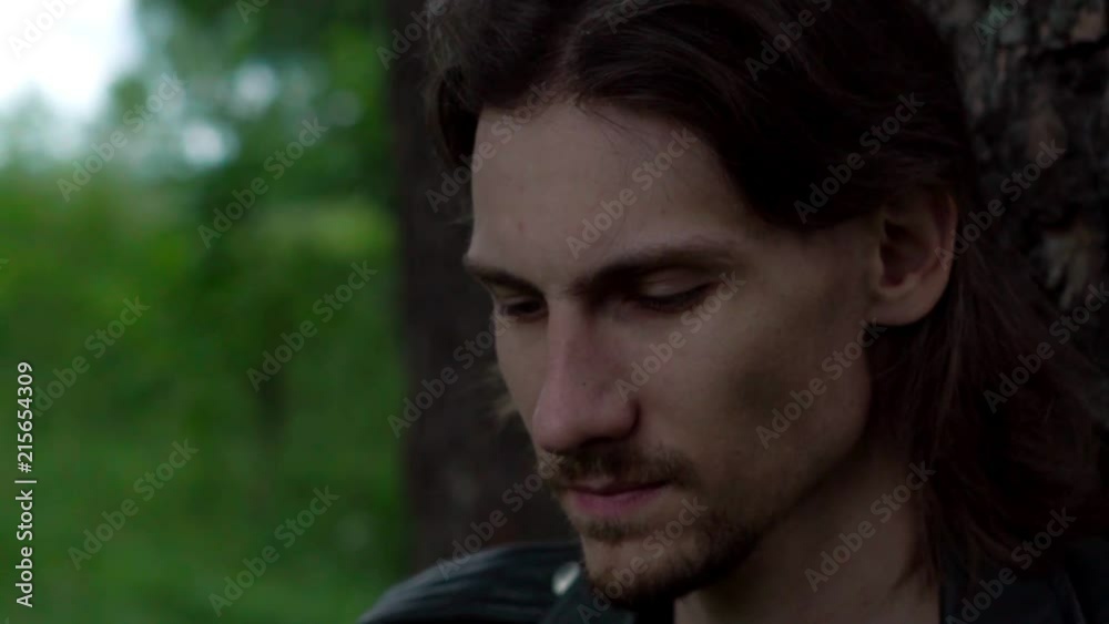 the guy in the leather jacket in the woods the guy in the leather jacket in the woods
