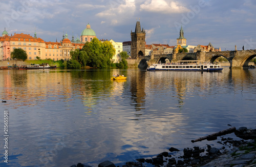 The old town and the Charles Bridge in Prague