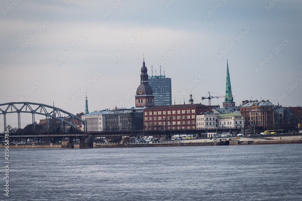 Riga city panorama in autumn