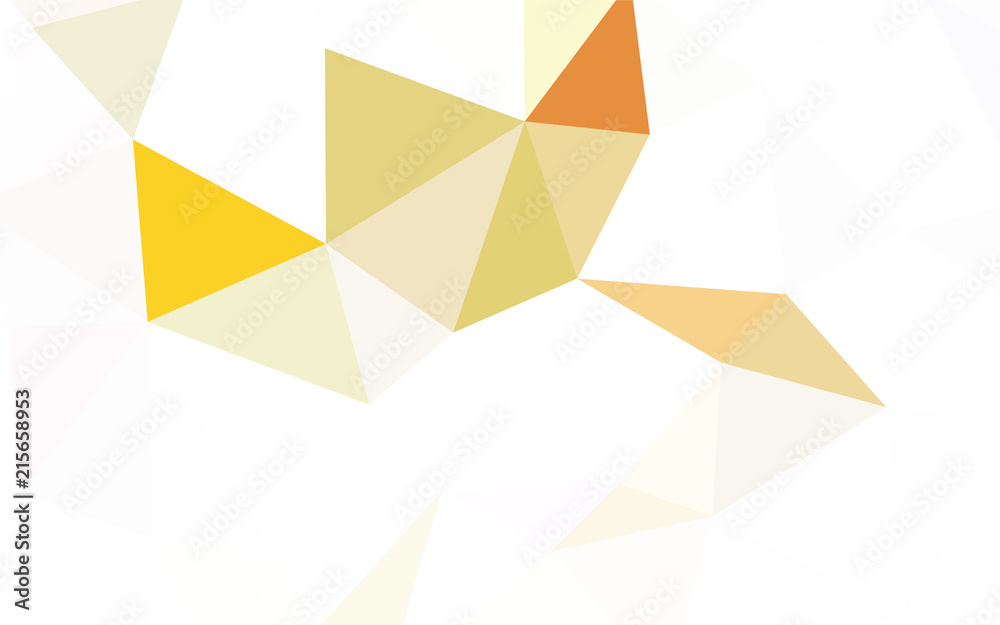 Fototapeta premium Dark Red, Yellow vector shining triangular layout.