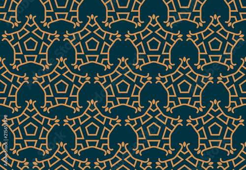 Vector seamless pattern. Modern stylish abstract texture. Repeating geometric tiles from striped elements