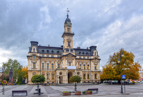 Neo-renaissance Town Hall in Nowy-Sacz, Poland © haidamac