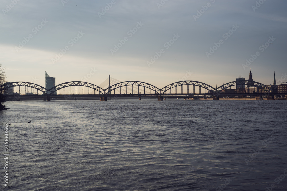Riga city panorama in autumn