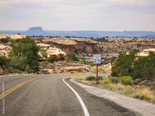 Bend in the road, needles district Canyonlands National Park, USA © erfilmer