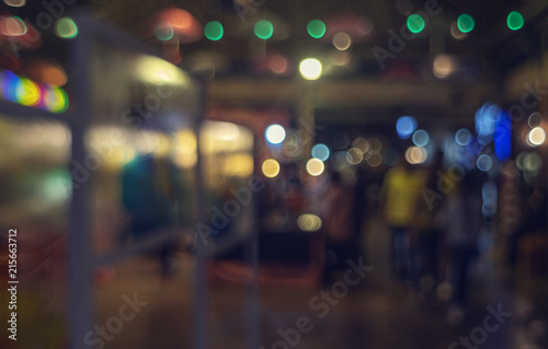 de focused bokeh light  abstract background at night photo
