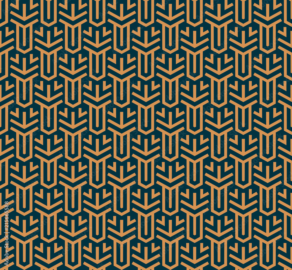 Vector seamless pattern. Modern stylish abstract texture. Repeating geometric tiles from striped elements Vector seamless pattern. Modern stylish abstract texture. Repeating geometric tiles from striped elements