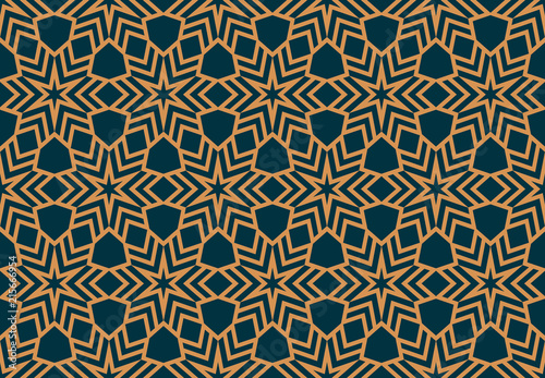 Vector seamless pattern. Modern stylish abstract texture. Repeating geometric tiles from striped elements