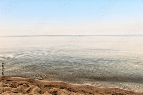 the shore of lake Ladoga calm water