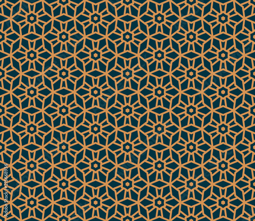 Vector seamless pattern. Modern stylish abstract texture. Repeating geometric tiles from striped elements