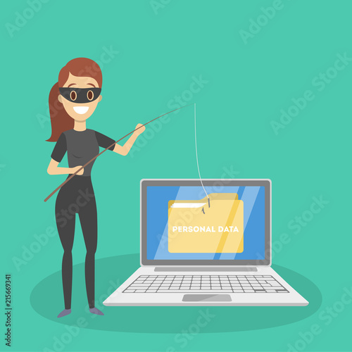 Hacker concept illustration