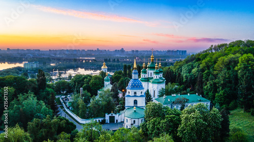 Vydubetsky monastery from the height