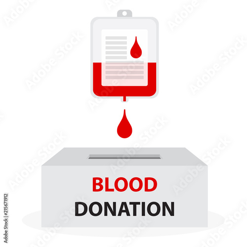 Blood donation concept
