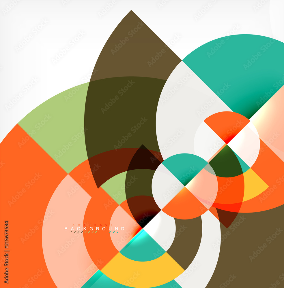Obraz premium Modern circle abstract background