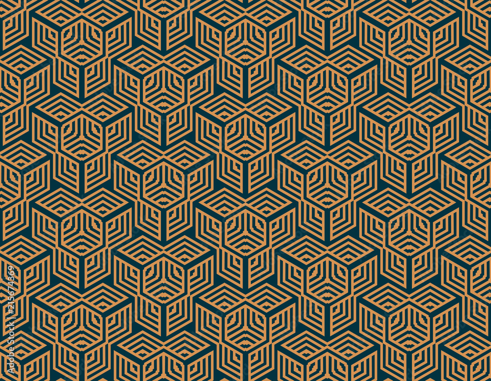 Vector seamless pattern. Modern stylish abstract texture. Repeating geometric tiles from striped elements Vector seamless pattern. Modern stylish abstract texture. Repeating geometric tiles from striped elements