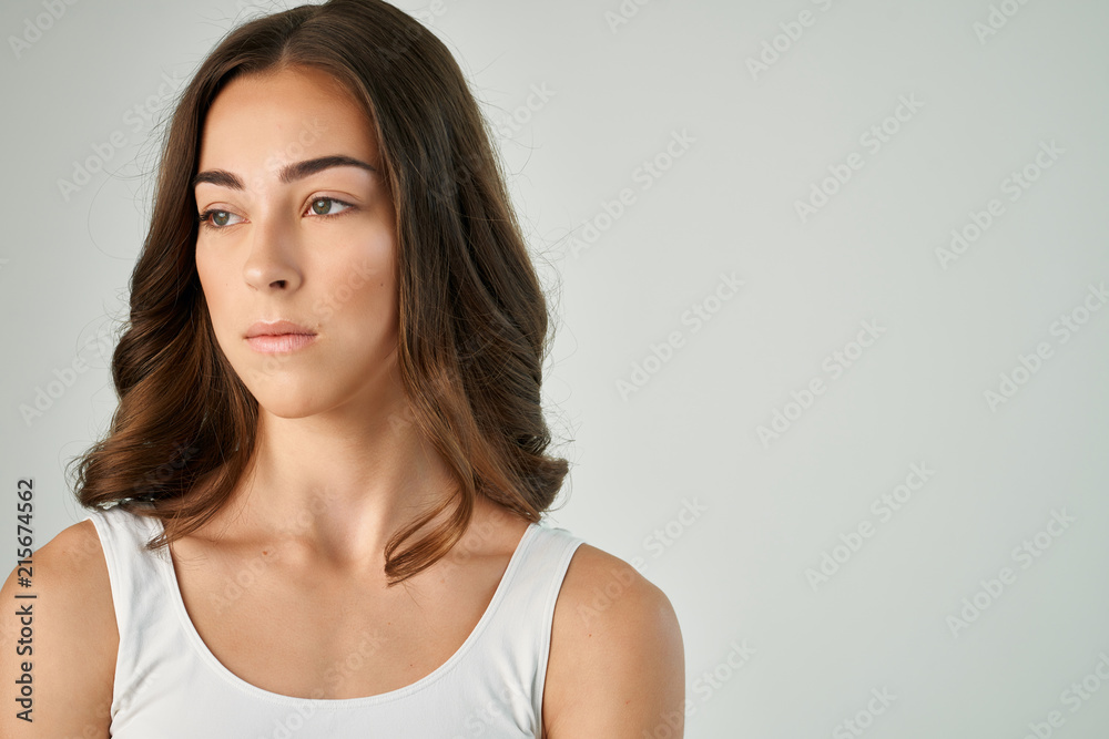 serious woman portrait serious woman portrait