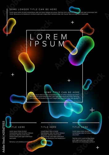 Vector Abstract biology flyer template