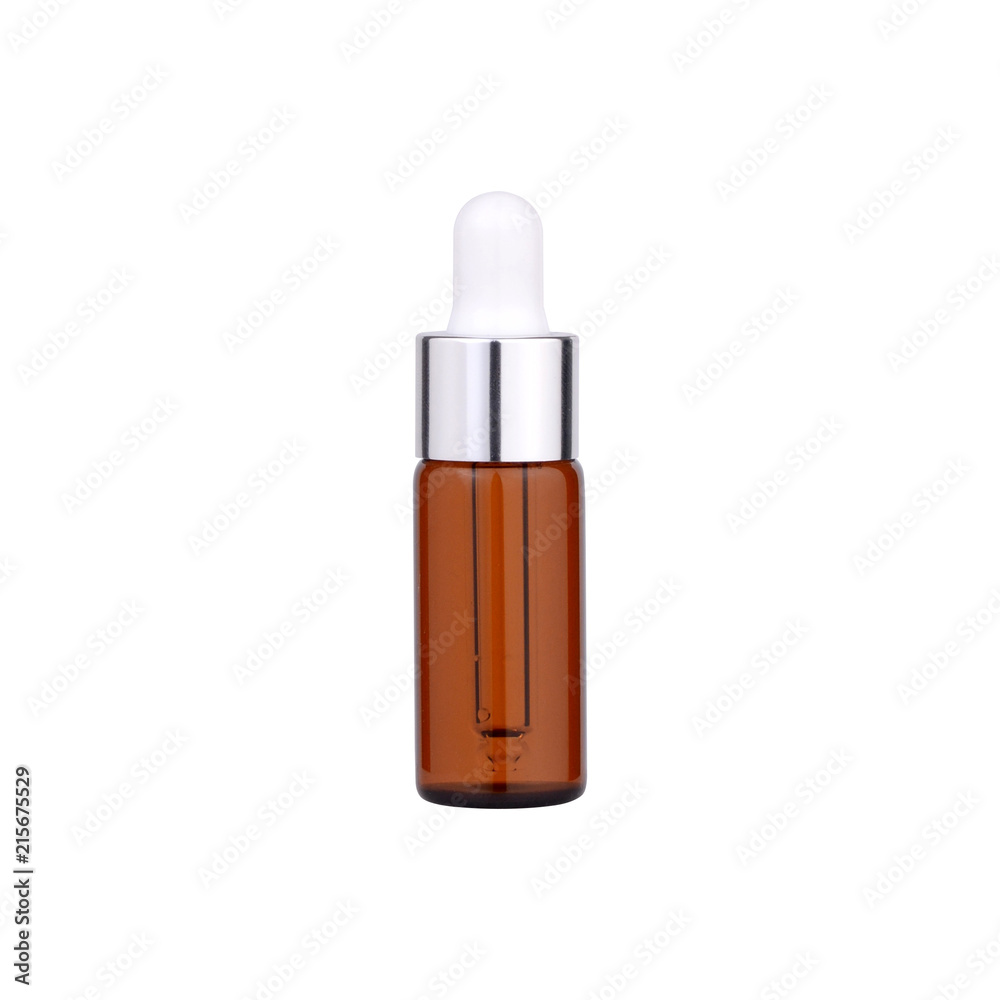 Glass bottles with dropper for organic aroma oil or serum Glass bottles with dropper for organic aroma oil or serum