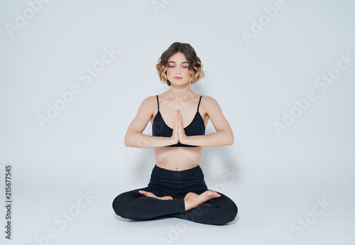 woman doing yoga meditation © SHOTPRIME STUDIO