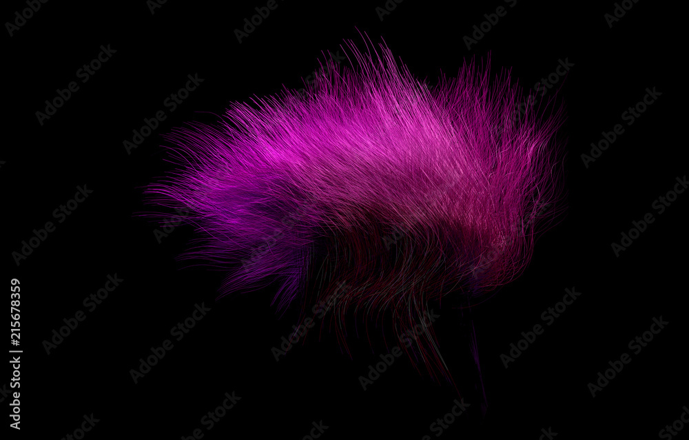 Hair 3d render concept artwork Hair 3d render concept artwork