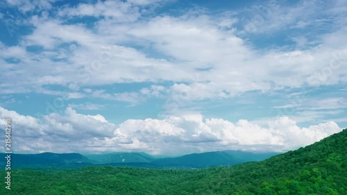 Beautiful summer landscape in mountains
