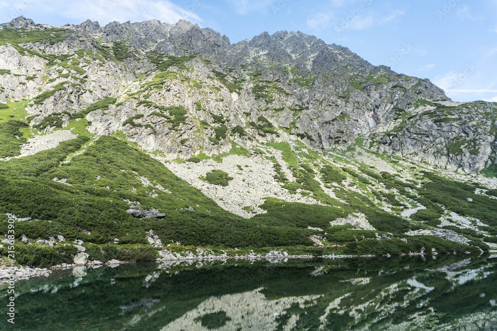 Hike towards the highest mountain in Slovakian Tatras Gerlach