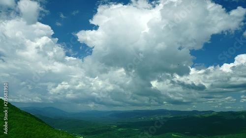 Beautiful summer landscape in mountains