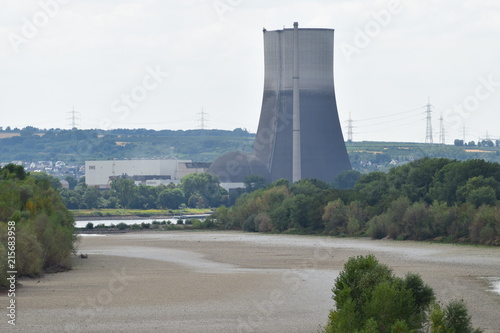 Altrhein und Urmitzer Werth bei Niedrigwasser im Rhein photo