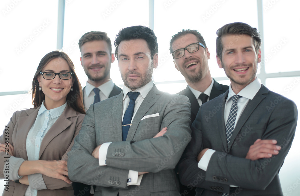 Mixed group of business men and women Mixed group of business men and women