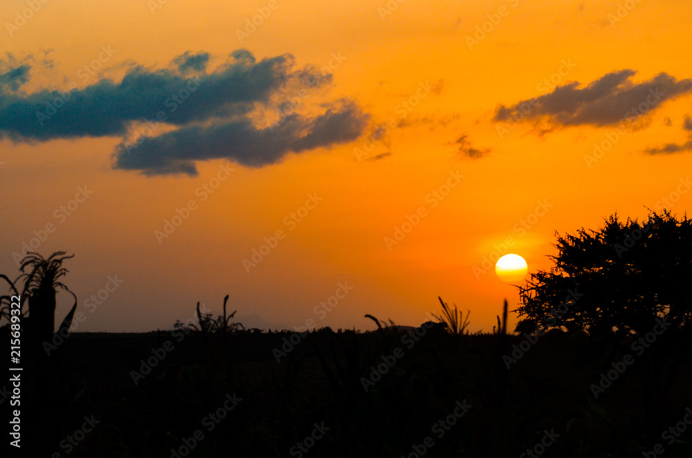 Sunset in Tanzania