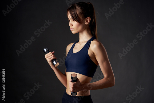 young woman doing exercise