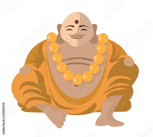 smiling budha japanese zen monk budai